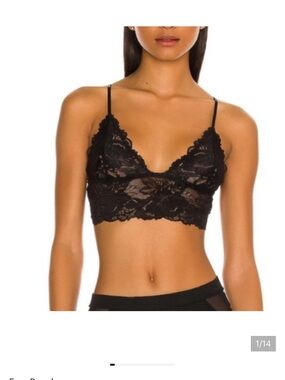 Free people Black Lace Bralette - Women Intimates